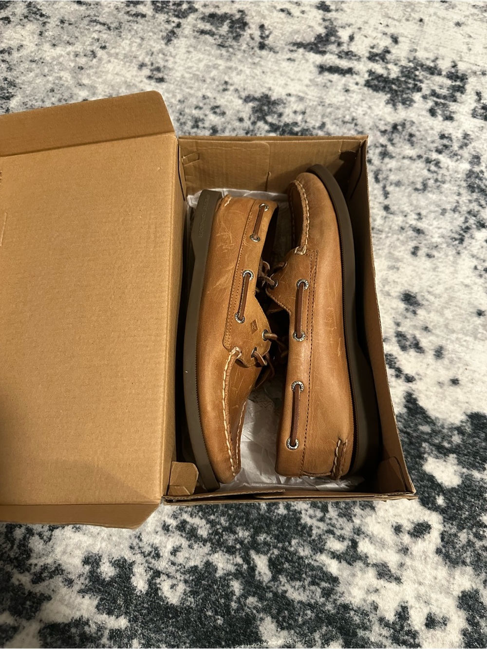 Sperry Women's Boat Shoes in Tan Leather